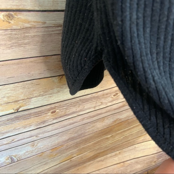 Topshop Ribbed Knit Dress Long Sleeve Dark Gray Sweaterdress - Picture 2 of 5